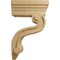 Ekena Millwork 3 3/8"W x 6 1/2"D x 10 1/2"H Los Angeles Hollow Back Corbel, Cherry COR03X06X10HACH - alternate 2